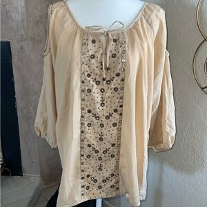 KRAZY KAT EMBROIDERED BLOUSE